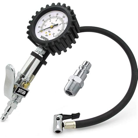 auto tire pump screw on nozzle|air nozzle with pressure gauge.